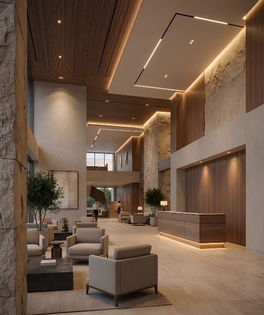LED lighting for hospitality spaces